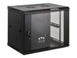 INTELLINET 712071 Intellinet Wallmount cabinet 19 9U/600 mm glass door assembled black