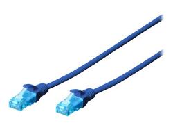 DIGITUS DK-1512-015/B Premium CAT 5e UTP patch cable Length 1.5m Color blue