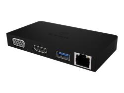 ICYBOX IB-DK4023-CPD IcyBox Docking Station with integrated cable USB Type-C, HDMI, VGA, Black