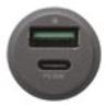 I-TEC Car Charger 1x USB-C 1x USB QC 3.0