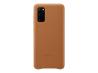SAMSUNG Galaxy S20 Leather Cover Brown