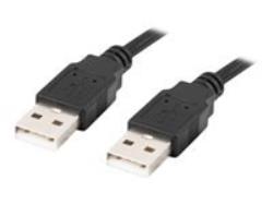 LANBERG cable USB-A M/M 2.0 1.8m black | CA-USBA-20CU-0018-BK