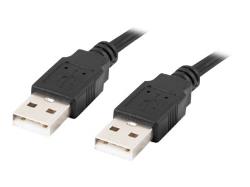 LANBERG cable USB-A M/M 2.0 0.5m black | CA-USBA-20CU-0005-BK