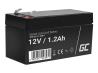GREEN CELL Battery AGM 12V 1.2 Ah