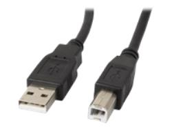 LANBERG USB-A M USB-B M 2.0 cable 1.0m | CA-USBA-11CC-0010-BK