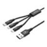 UNITEK Cable USB 3in1 Black
