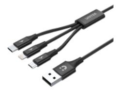 UNITEK Cable USB 3in1 Black | C14049BK
