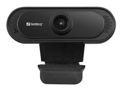 SANDBERG USB Webcam 1080P Saver No driver installation needed With a clamp for the flatscreen Stereo microphone built in | 333-96