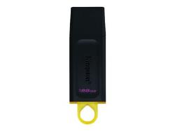 KINGSTON 128GB USB3.2 Gen1 DT Bk+Yellow | DTX/128GB