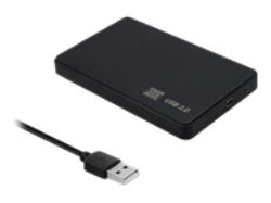 QOLTEC External Hard Drive Case HDD/SSD 2.5inch SATA3 USB 2.0 Black | 51862