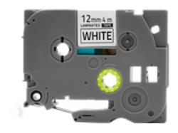 QOLTEC Tape for BROTHER TZe-231 12mm x 4m White / Black overprint | 50238