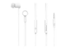 QOLTEC In-ear headphones with microphone White | 50832