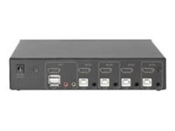 DIGITUS KVM Switch 2x1 HDMI 4-Port | DS-12880