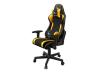 GEMBIRD Gaming chair SCORPION black mesh yellow skin