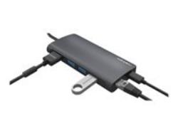 NATEC Multiport Fowler 2 USB-C PD dock 3X USB 3.0 HDMI 4K RJ45 USB-C SD MICRO SD | NMP-1773