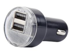 GEMBIRD EG-U2C2A-CAR-02 2-port USB car charger 2.1 A black