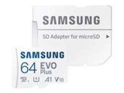 SAMSUNG EVO PLUS microSD 64GB Class10 Read up to 130MB/s | MB-MC64KA/EU