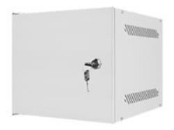 LANBERG Rack cabinet 10inch wall mount 4U 280x310 grey with metal door flat pack | WF10-2304-00S