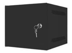 LANBERG Rack cabinet 10inch wall mount 6U 280x310 black with metal door flat pack | WF10-2306-00B