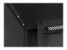 LANBERG Wall mount cabinet 19inch 6U 600x600 steel doors black flat pack