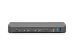 DIGITUS KVM Switch 4x1 DP DP/HDMI Out USB 4Kx2K 60Hz | DS-12890
