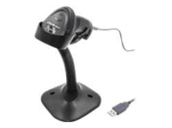 QOLTEC 50870 1D Laser barcode scanner with stand USB