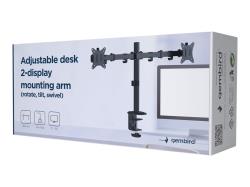 GEMBIRD Adjustable desk 2-display mount | MA-D2-01