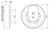 Automatinis vonios ventiliatorius Pax 1560-1, baltas