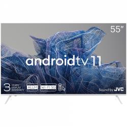 55', UHD, Android TV 11, White, 3840x2160, 60 Hz, Sound by JVC, 2x12W, 83 kWh/1000h , BT5.1, HDMI ports 4, 24 months | 55U750NW