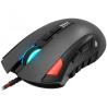 CANYON Merkava GM-15,Gaming Mouse with 12 programmable buttons, Sunplus 6662 optical sensor, 6 levels of DPI and up to 5000, 10 million times key life, 1.8m Braided cable, UPE feet and colorful RGB lights, Black, size:124x79x43.5mm, 148g