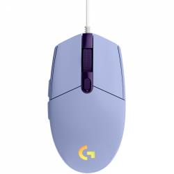 LOGITECH G102 LIGHTSYNC Corded Gaming Mouse - LILAC - USB - EER | 910-005854