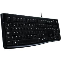 LOGITECH K120 Corded Keyboard - BLACK - USB - RUS | 920-002506