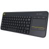 LOGITECH K400 Plus Wireless Touch Keyboard - BLACK - RUS