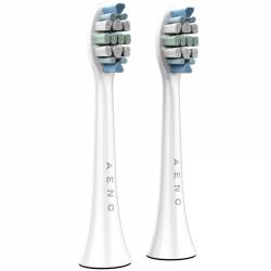 AENO Replacement toothbrush heads, White, Dupont bristles, 2pcs in set (for ADB0003/ADB0005 and ADB0004/ADB0006) | ADBTH3-5