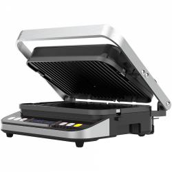 AENO ''Electric Grill EG1: 2000W, 3 heating modes - Upper Grill, Lower Grill, Both Grills  Defrost, Max opening angle -180°, Temperature regulation, Timer, Removable double-sided plates, Plate size 320*220mm'' | AEG0001