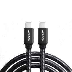 Axagon Data and charging USB 3.2 Gen1 cable lengh 3 m. PD 60W, 3A. Black braided. | BUCM3-CM30AB