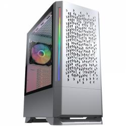 COUGAR | MX430 Air RGB White | PC Case | Mid Tower / Air Vents Front Panel with ARGB strips / 3 x ARGB Fans / 4mm TG Left Panel | CGR-51C6W-AIR-RGB