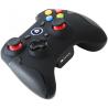 CANYON GP-W6, 2.4G Wireless Controller with Dual Motor, Rubber coating, 2PCS AA Alkaline battery ,support PC X-input mode/D-input mode, PS3, Android/nano size dongle,black