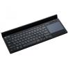 Bluetooth&2.4G wireless keyboard, max. 4 devices can be connected at same time, Bluetooth multi-device mode under Android, iOS, Win8 and Win10 system, touch panel with rubbery hand rest, RU layout, Black, size:397x175.5x27 mm, 614g
