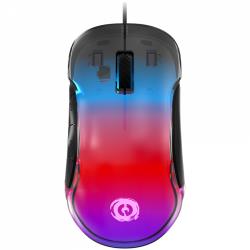 CANYON Braver GM-728, Optical Crystal gaming mouse, Instant 825, ABS material, huanuo 10 million cycle switch, 1.65M TPE cable with magnet ring, weight: 114g, Size: 122.6*66.2*38.2mm, Black | CND-SGM728