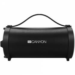 CANYON BSP-6 Bluetooth Speaker, BT V4.2, Jieli AC6905A, TF card support, 3.5mm AUX, micro-USB port, 1500mAh polymer battery, Black, cable length 0.6m, 242*118*118mm, 0.834kg | CNE-CBTSP6