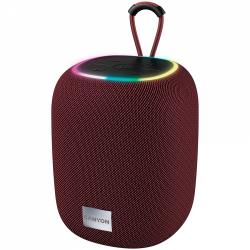 CANYON BSP-8, Bluetooth Speaker, BT V5.2, BLUETRUM AB5362B, TF card support, Type-C USB port, 1800mAh polymer battery, Max Power 10W, Red, cable length 0.50m, 110*110*135mm, 0.57kg | CNE-CBTSP8R