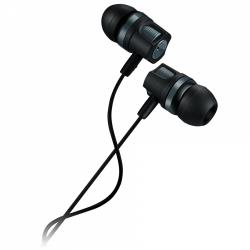 CANYON EP-3, Stereo earphones with microphone, Dark gray, cable length 1.2m, 21.5*12mm, 0.011kg | CNE-CEP3DG
