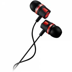 CANYON EP-3, Stereo earphones with microphone, Red, cable length 1.2m, 21.5*12mm, 0.011kg | CNE-CEP3R