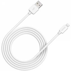 CANYON CFI-1, Lightning USB Cable for Apple, round, cable length 1m, White, 15.9*7*1000mm, 0.018kg | CNE-CFI1W