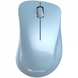 Canyon  2.4 GHz  Wireless mouse ,with 3 buttons, DPI 1200, Battery:AAA*2pcs  ,Blue67*109*38mm 0.063kg | CNE-CMSW11BL