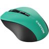 CANYON MW-1 2.4GHz wireless optical mouse with 4 buttons, DPI 800/1200/1600, Green, 103.5*69.5*35mm, 0.06kg