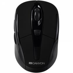 CANYON MSO-W6, 2.4GHz wireless optical mouse with 6 buttons, DPI 800/1200/1600, Black, 92*55*35mm, 0.054kg | CNR-MSOW06B