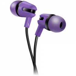 CANYON SEP-4 Stereo earphone with microphone, 1.2m flat cable, Purple, 22*12*12mm, 0.013kg | CNS-CEP4P