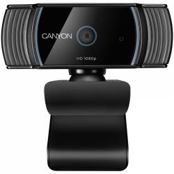 CANYON C5 1080P full HD 2.0Mega auto focus webcam with USB2.0 connector, 360 degree rotary view scope, built in MIC, IC Sunplus2281, Sensor OV2735, viewing angle 65°, cable length 2.0m, Black, 76.3x49.8x54mm, 0.106kg | CNS-CWC5